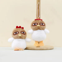 Kawaii Chicken Plush Keychain