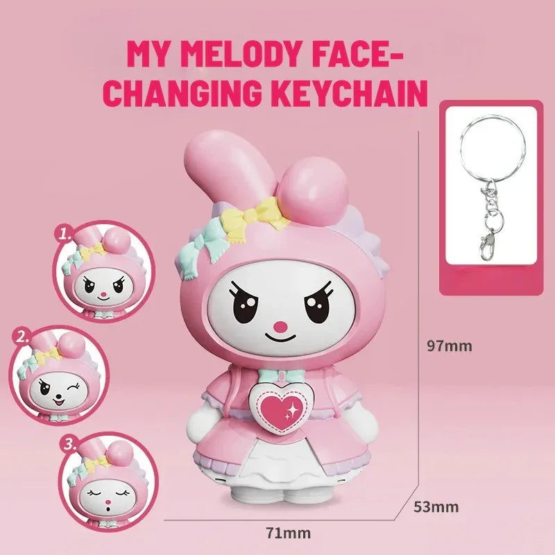 Kuromi & My Melody Mood Swings Keychain