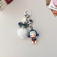 SkullPanda Opulent Pom Pom Keychain