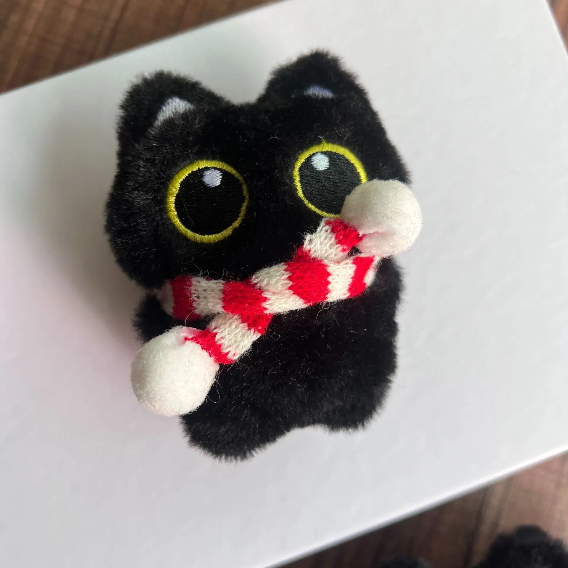 Black Hero Cat Plush Keychain