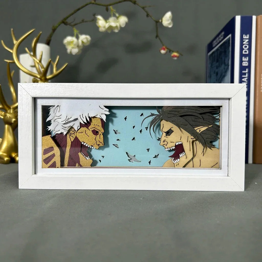 Eren & Armored Titan Shadow Box