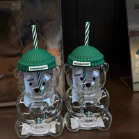 Starbucks Bearista Bear Glass Cup (20 oz)