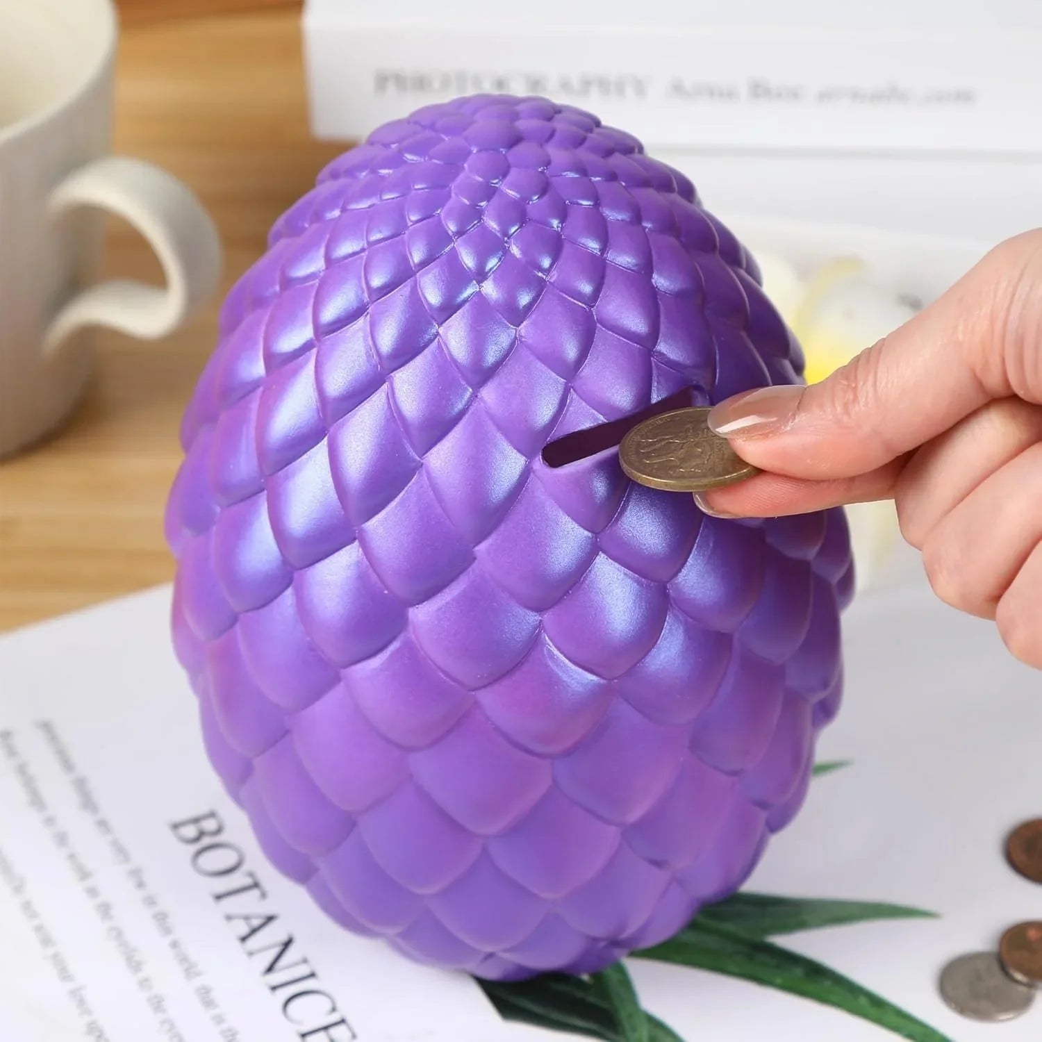 Majestic Dragon Egg Piggy Bank