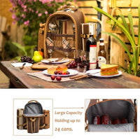 Deluxe Bottle Carry Picnic Backpack