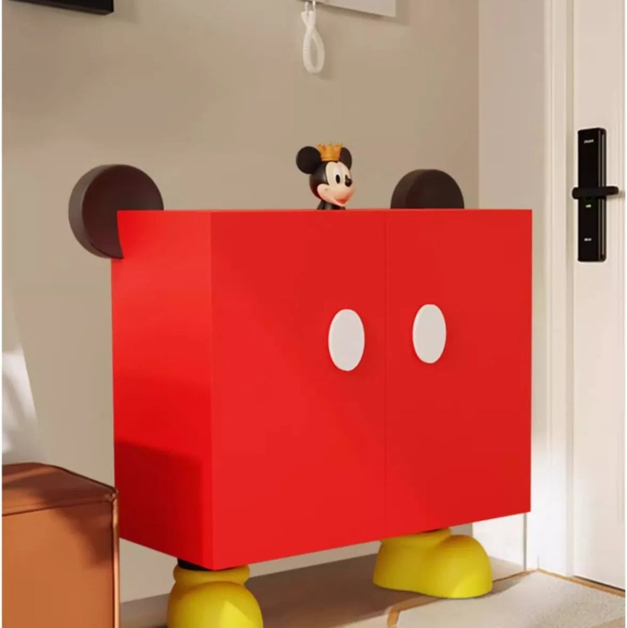Vintage Mickey Premium Entryway Shoe Cabinet