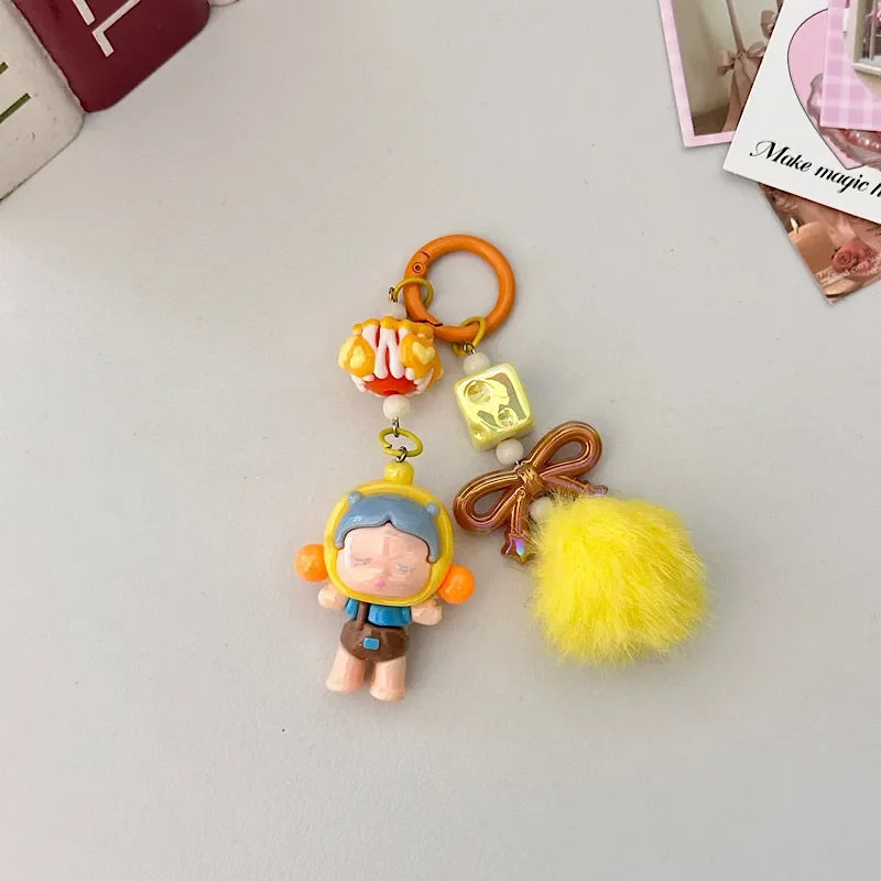 SkullPanda Opulent Pom Pom Keychain