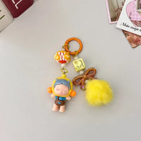 SkullPanda Opulent Pom Pom Keychain