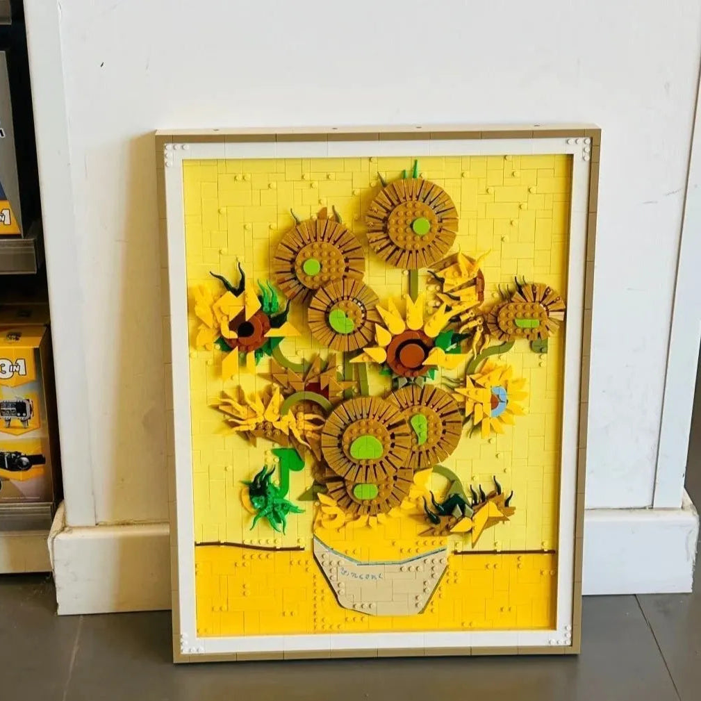 Vincent van Gogh's Sunflowers Painting Blocks