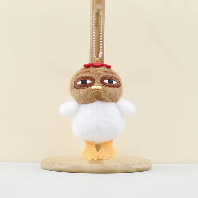 Kawaii Chicken Plush Keychain