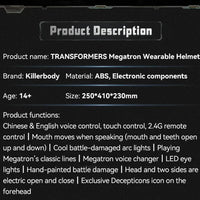 Killerbody Megatron Trans4mers Smart Helmet