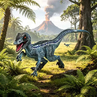Jurassic World Realistic Blue Velociraptor Figure (39 cm)