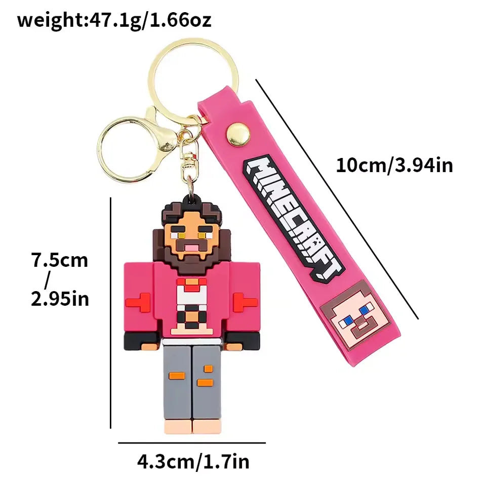 Minecraft Overworld Blockbuster Keychain