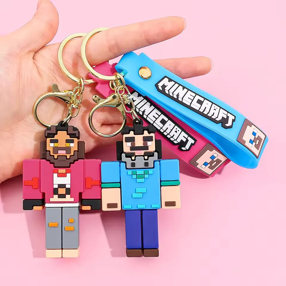 Minecraft Overworld Blockbuster Keychain