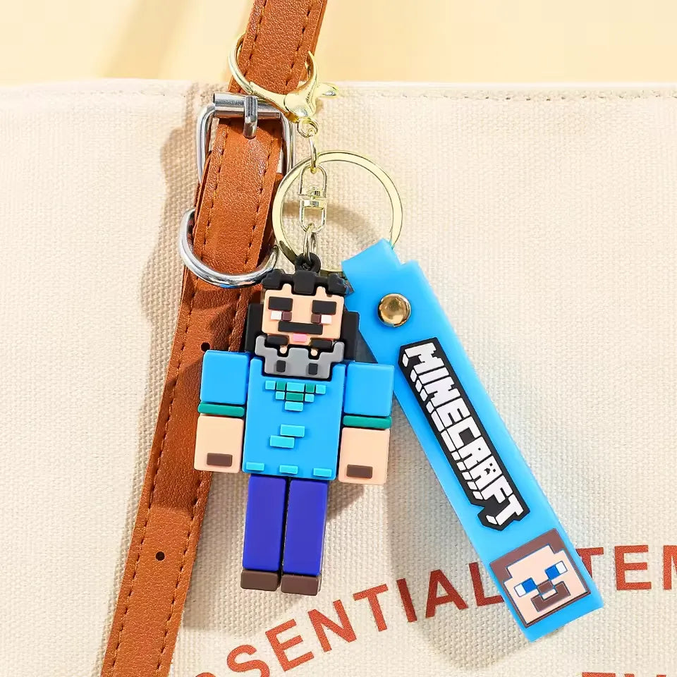 Minecraft Overworld Blockbuster Keychain