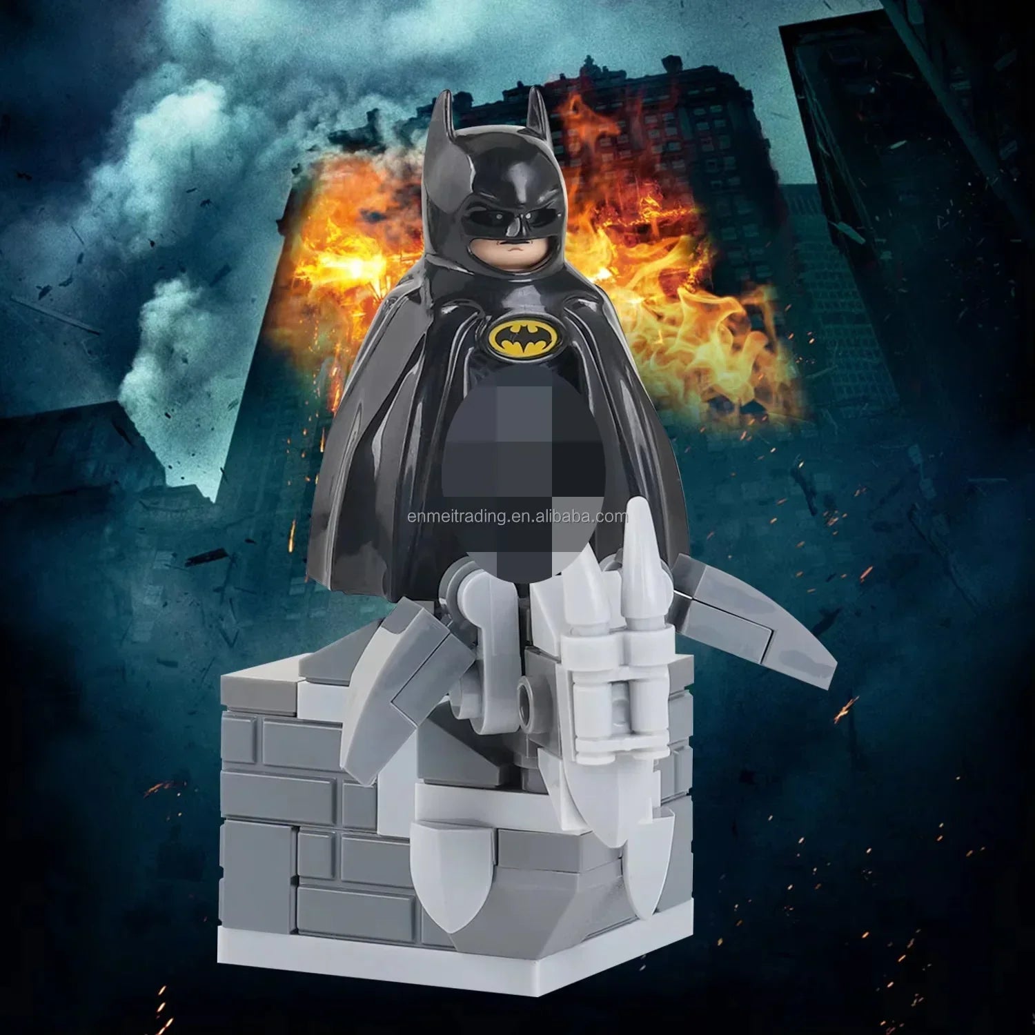 Building Block Bat Bat Knight Stand Building Blocks (40 Pcs)