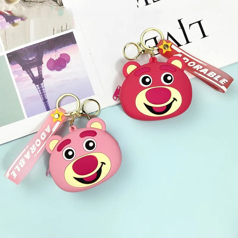 Strawberry Bear Kawaii Coin Pouch