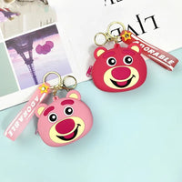 Strawberry Bear Kawaii Coin Pouch