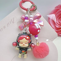 SkullPanda Opulent Pom Pom Keychain