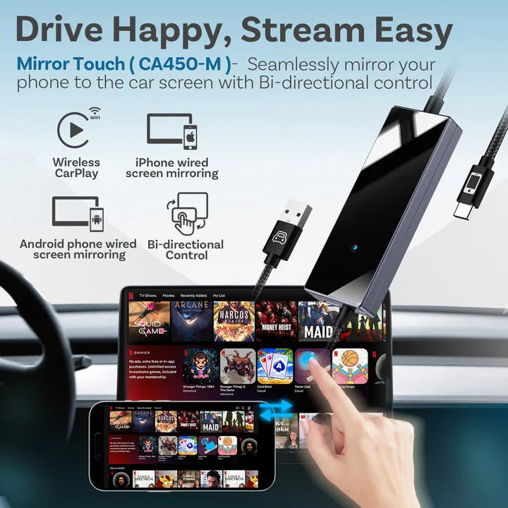 Ottocast Mini Slim Wireless Car Play & Android Adapter