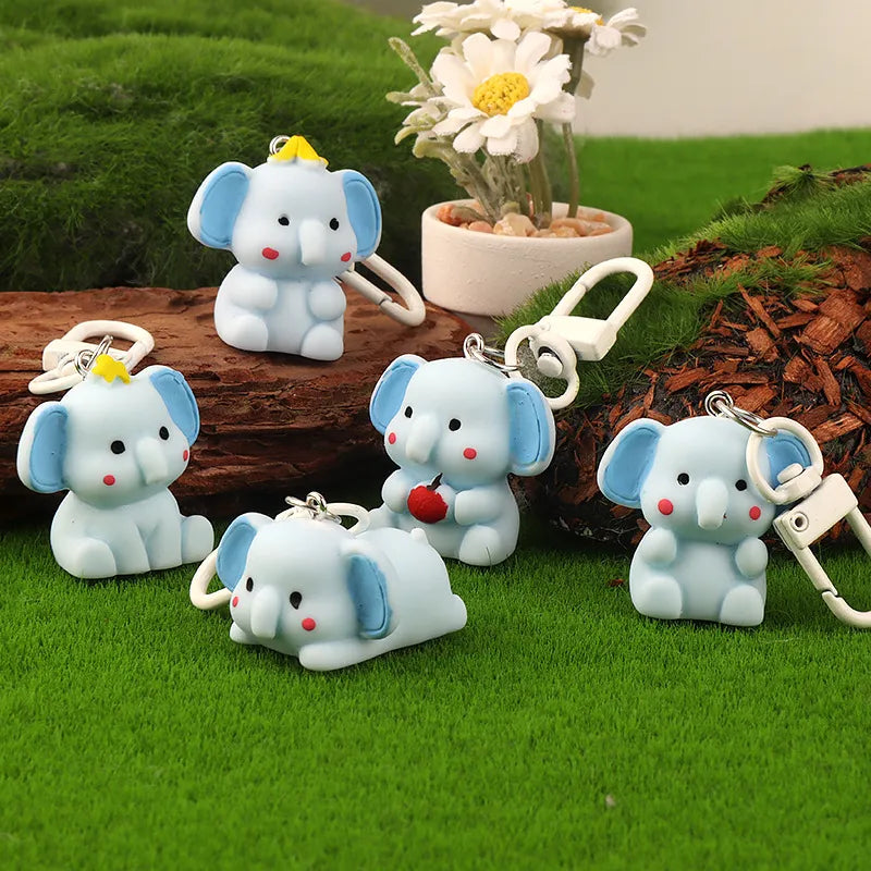 Tiny Titan Elephant Charm Keychain