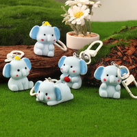 Tiny Titan Elephant Charm Keychain