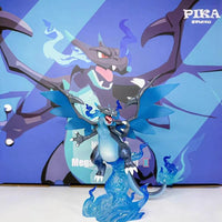 Pokemon Mega Charizard X Blue Flame Diorama Statue