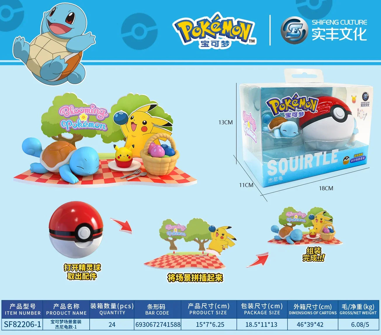 Pokimoen Pokeball Party Figurines
