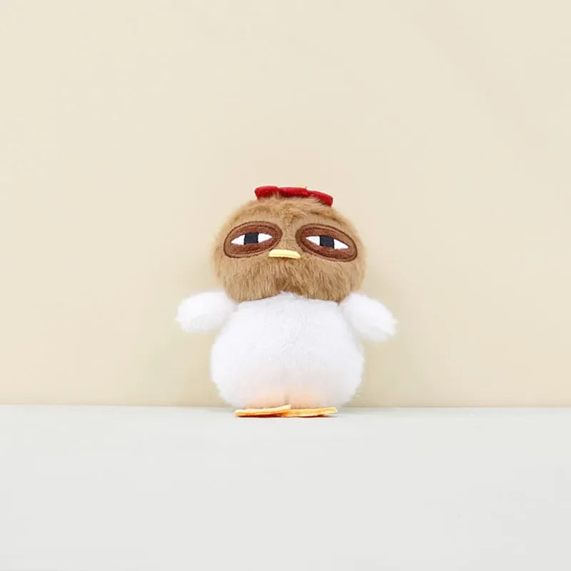 Kawaii Chicken Plush Keychain