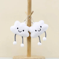 Smiling Cloud Plush Keychain