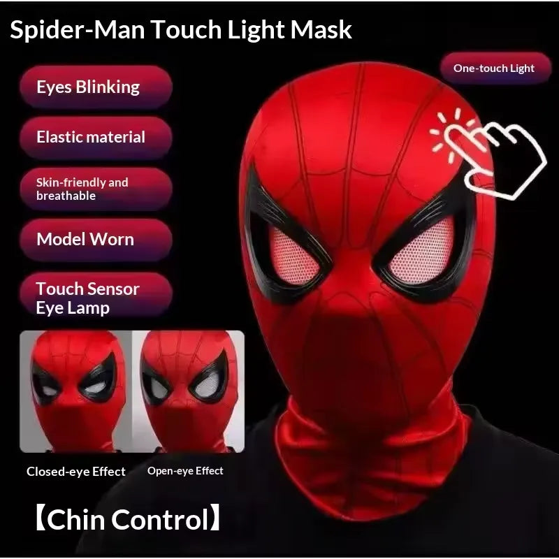 SpiderVision Luxe Mask: Spider-Man Mask with Moving Eyes