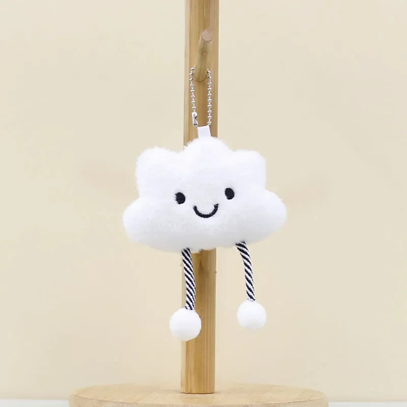 Smiling Cloud Plush Keychain
