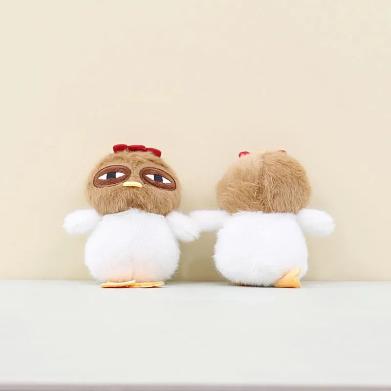Kawaii Chicken Plush Keychain