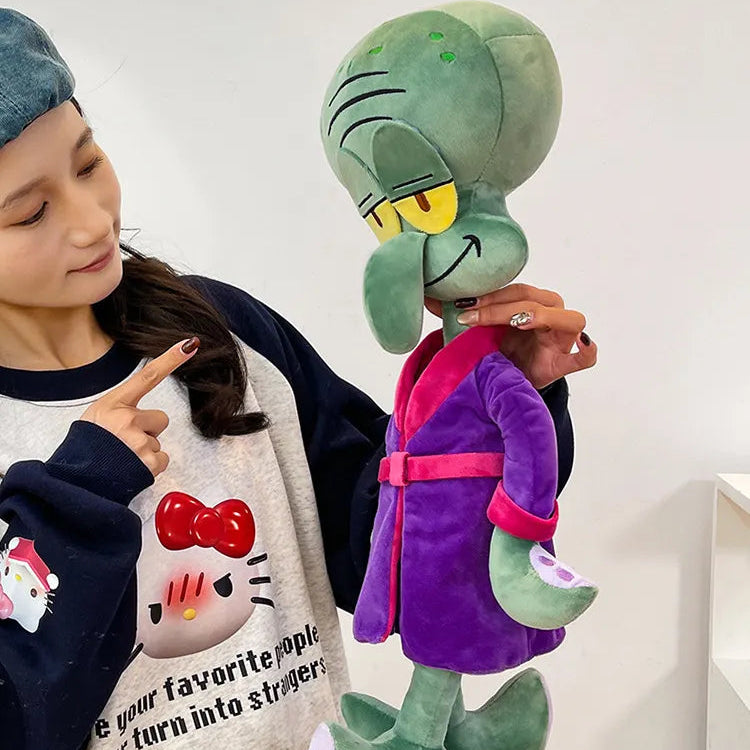 Squidward Luxury Robe Plushie (35 cm)