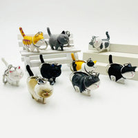 Happy Strides Walking Kitty Keychain