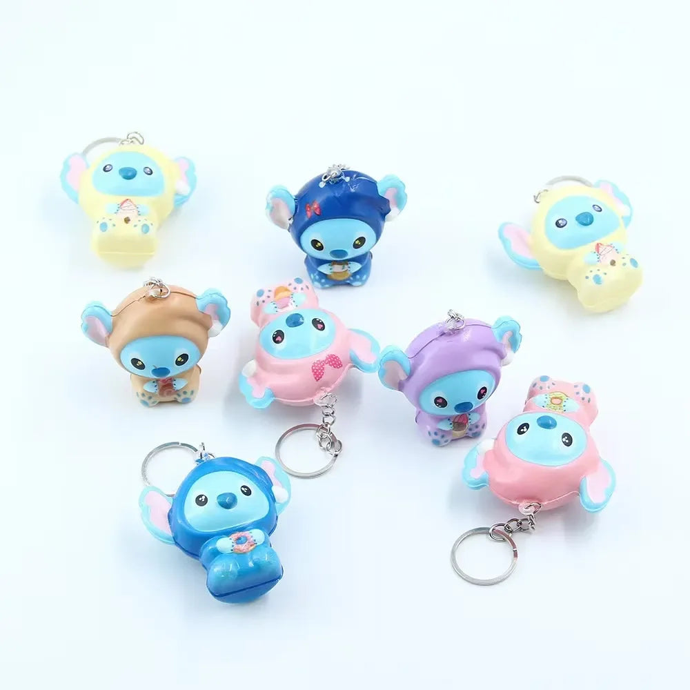 Stitch Eat Before Sleep Squishy Keychain