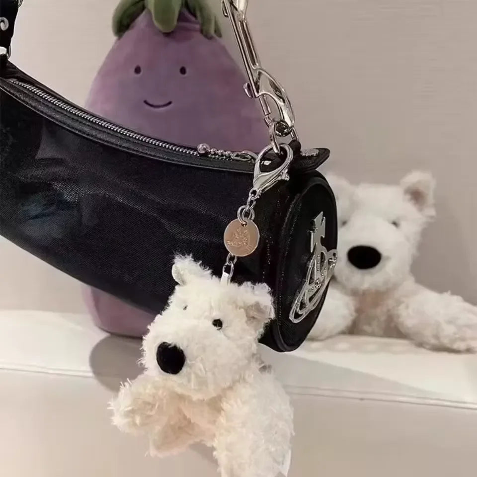 West Highland Scrawled Pup Plush Keychain