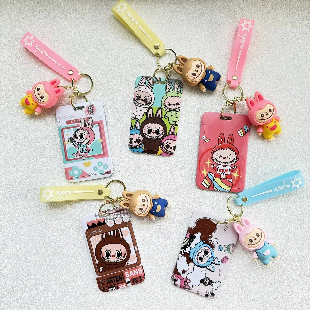 Labubu Pocket Pal ID Card Keychain