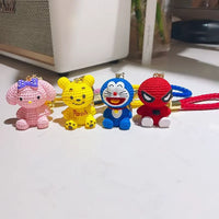Knitted Resin Character Delight Keychain