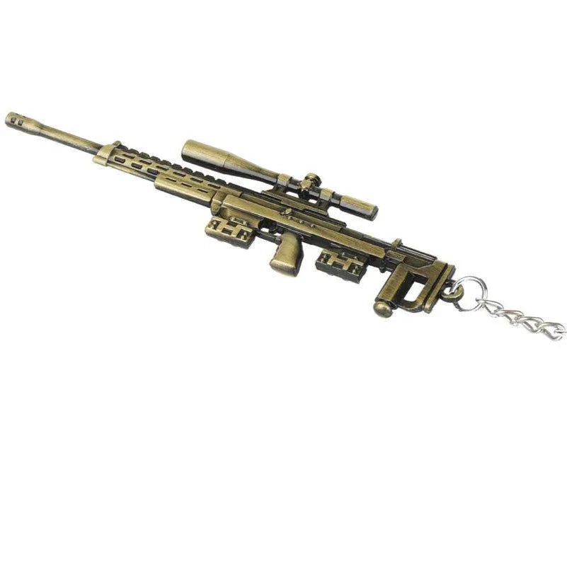 MP39 PUBG Battleground Metal Gun Keychain