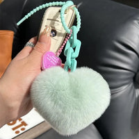 Velvet Heart Premium Plush Keychain