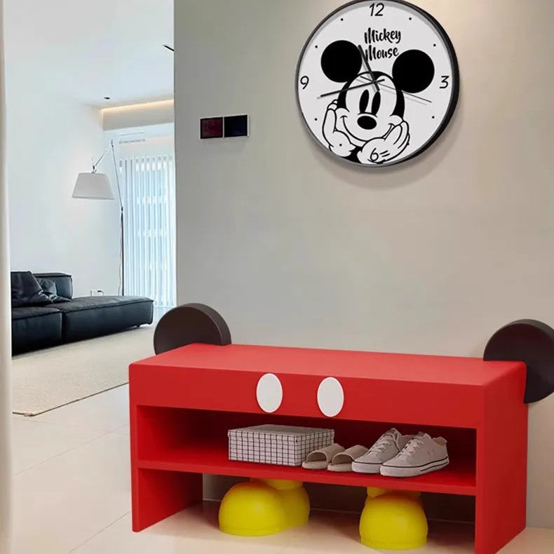 Vintage Mickey Shoe Storage Box & Bench