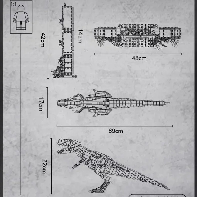 Jurassic Park T-Rex Rampage Building Blocks