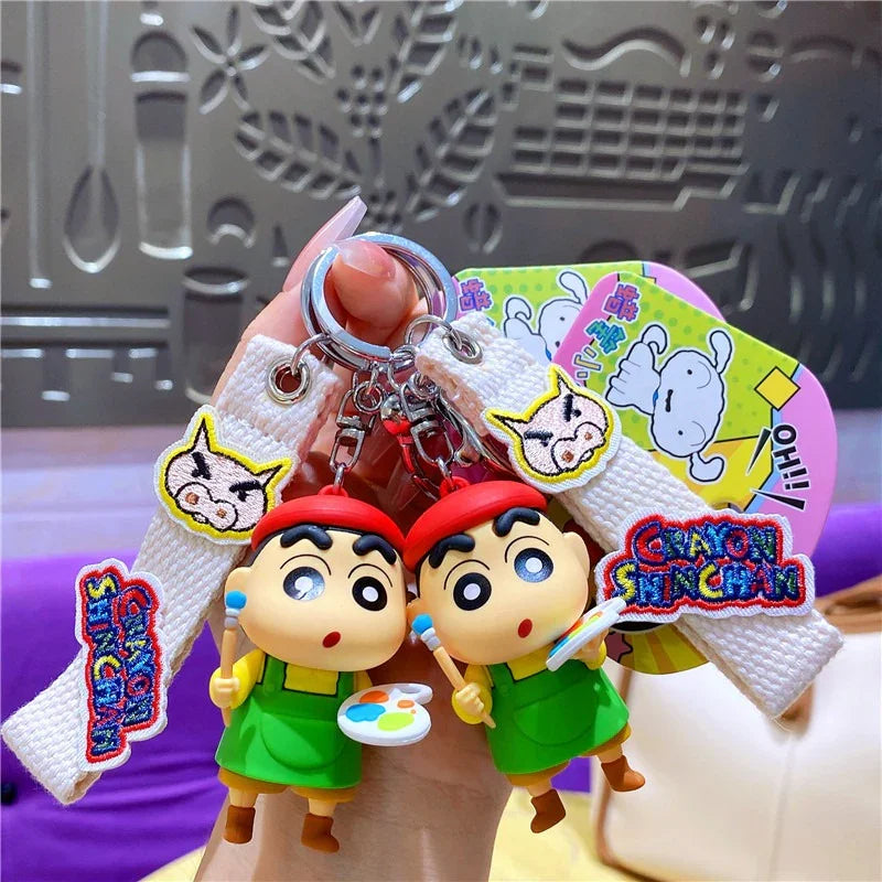 Crayon Shinchan Artist Love Keychain