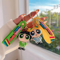 Powerful Girls Little Heroes 3D Keychain