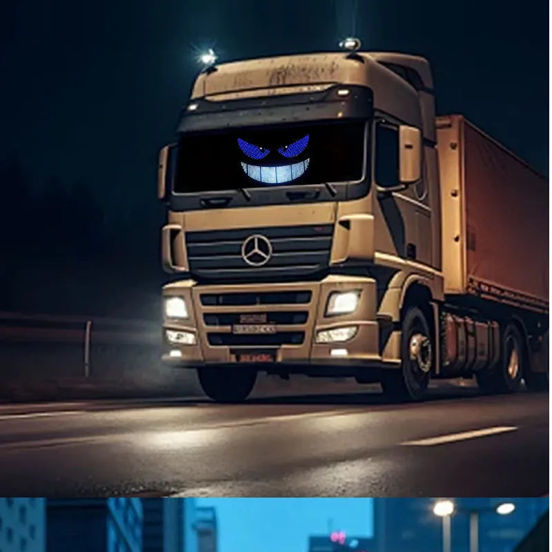 Gengar Phantom Grin Car LED Display