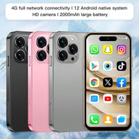 Onemyth M17 Pro smartphone with three color options on a blue gradient background