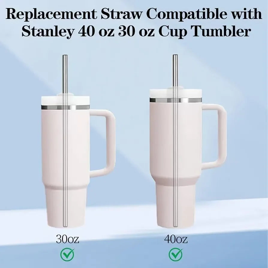 Eco-Friendly Metal Straw Set for Stanley Cup (Pack of 7)