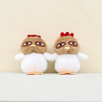 Kawaii Chicken Plush Keychain