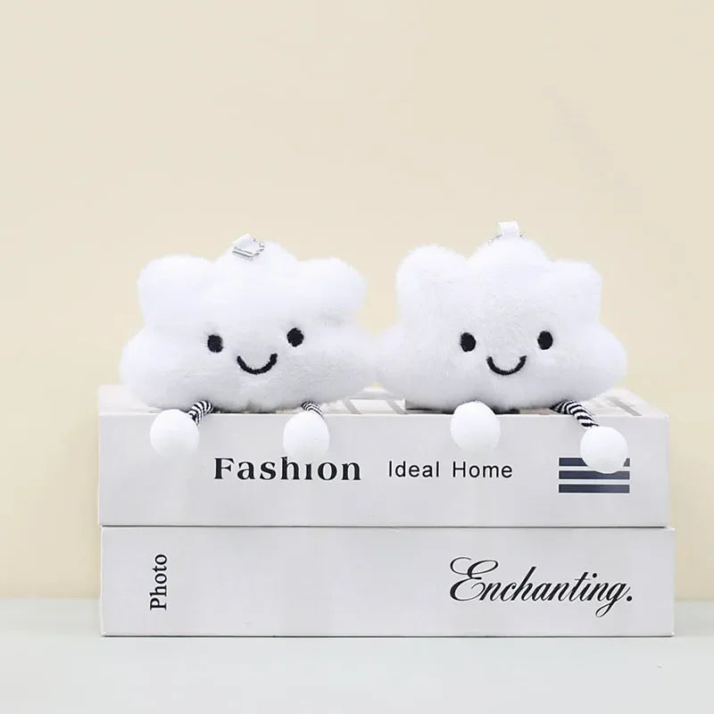 Smiling Cloud Plush Keychain