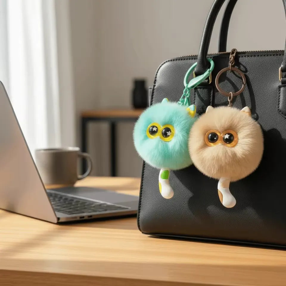 Star-Eyed Kitten Luxe Plush Keychain